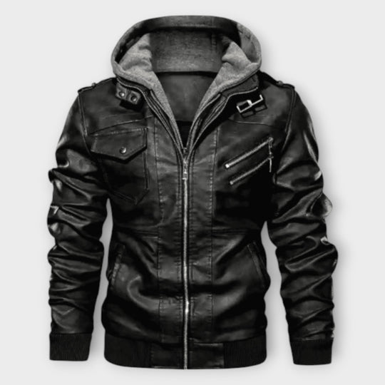 Leon - Warme Leder-Winterjacke