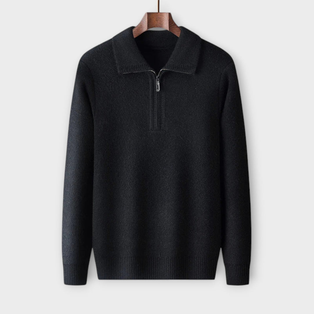 Merino - Eleganter & gemütlicher Half-Zip Pullover